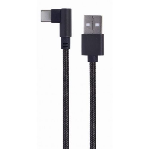 CC-USB2-AMCML-0.2M Gembird pod uglom USB Type-C kabl za punjenje i prenos podataka, 0.2 m, black slika 1
