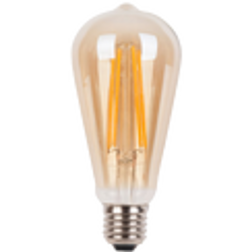 Green Tech LED filament žarulja 4W, 2300K, E27, AC220V, ST64, amber, dimabilna slika 2