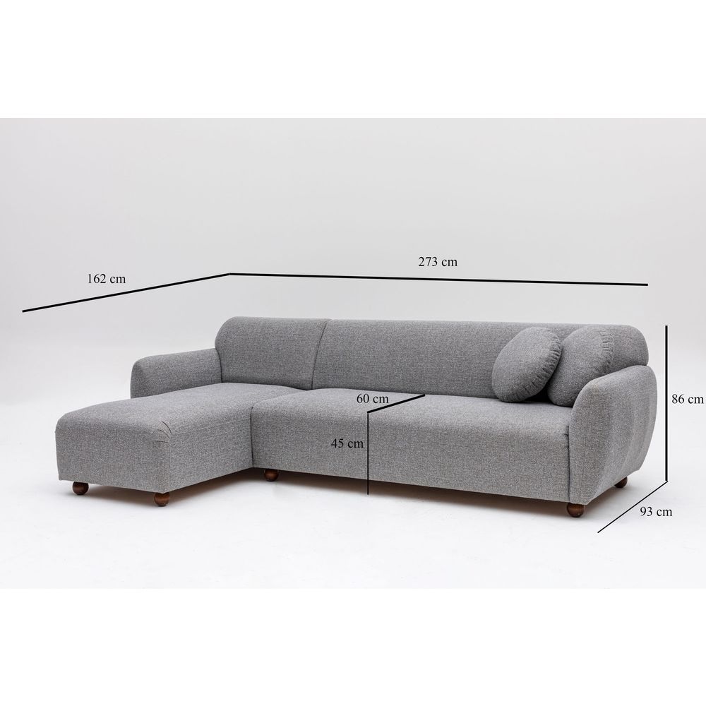 Eddy Corner (CHL-3R) - Svijetlosiva Ugaona Sofa slika 12