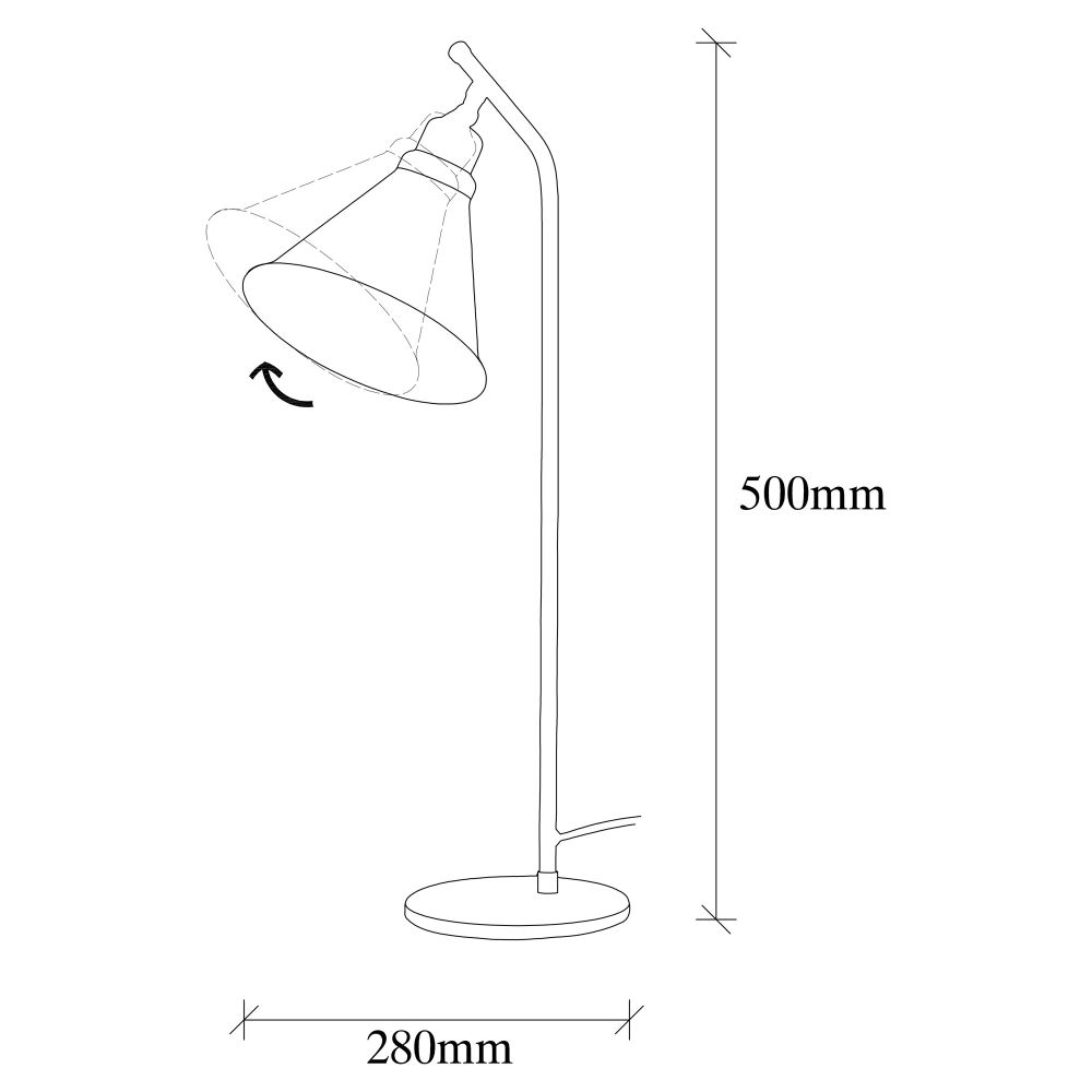 Sivani - MR-610 Vintage Lampa za Sto slika 7
