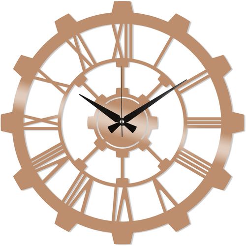 Wallity Ukrasni metalni zidni sat, Metal Wall Clock 16 - Copper slika 2