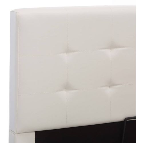 Hidraulični okvir za krevet od umjetne kože bijeli 100 x 200 cm slika 33
