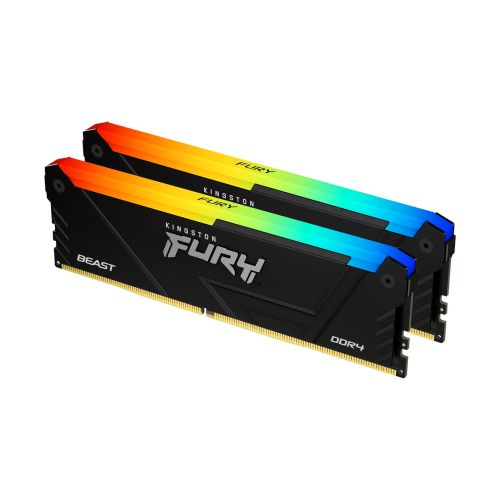 Memorija KINGSTON 64GB(2x32GB)/DIMM/DDR4/3200MHz/CL16/FURY Beast RGB slika 1