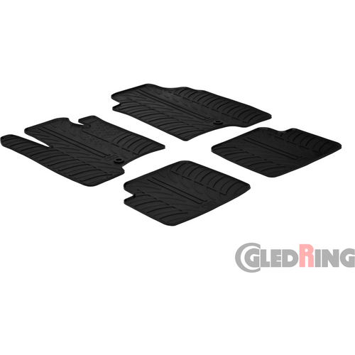 Gledring gumeni tepisi za Fiat Panda 2012-2014/5 doors & 4x4 slika 1