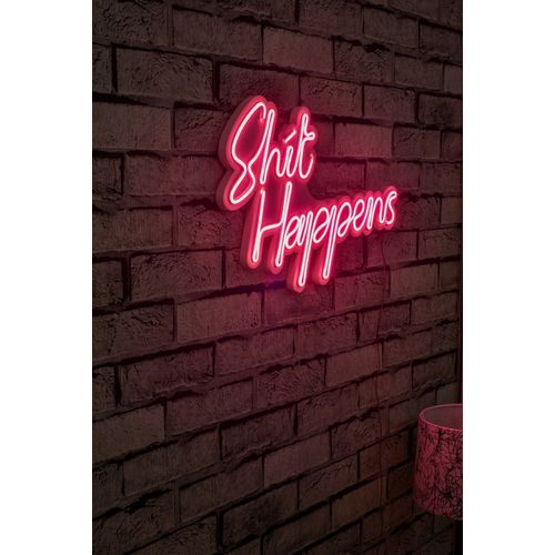 Shit Happens - Pink Pink Decorative Plastic Led Lighting slika 2