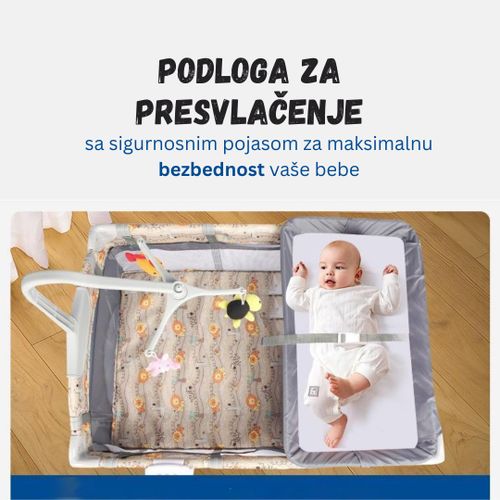 Prenosivi krevetac za bebe slika 9