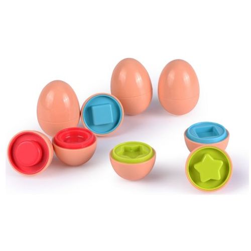 Infunbebe Igračka Za Bebe 6 Shape Sorter Eggs slika 1