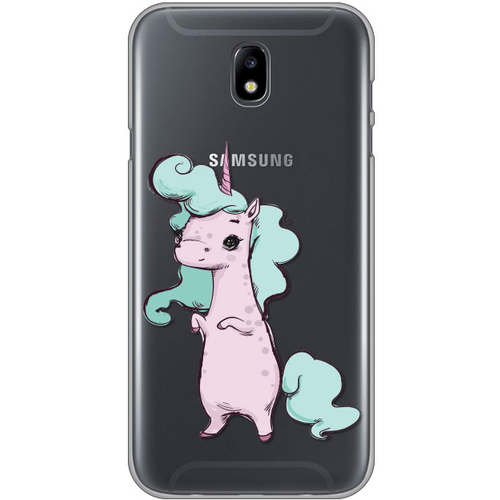 Torbica Silikonska Print Skin Za Samsung J730F Galaxy J7 2017 (Eu) Cute Unicorn slika 1