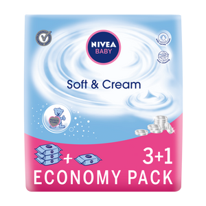 NIVEA Baby soft & care vlažne maramice 3+1 pakovanje