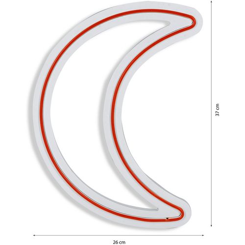 Wallity Ukrasna plastična LED rasvjeta, Crescent - Red slika 7