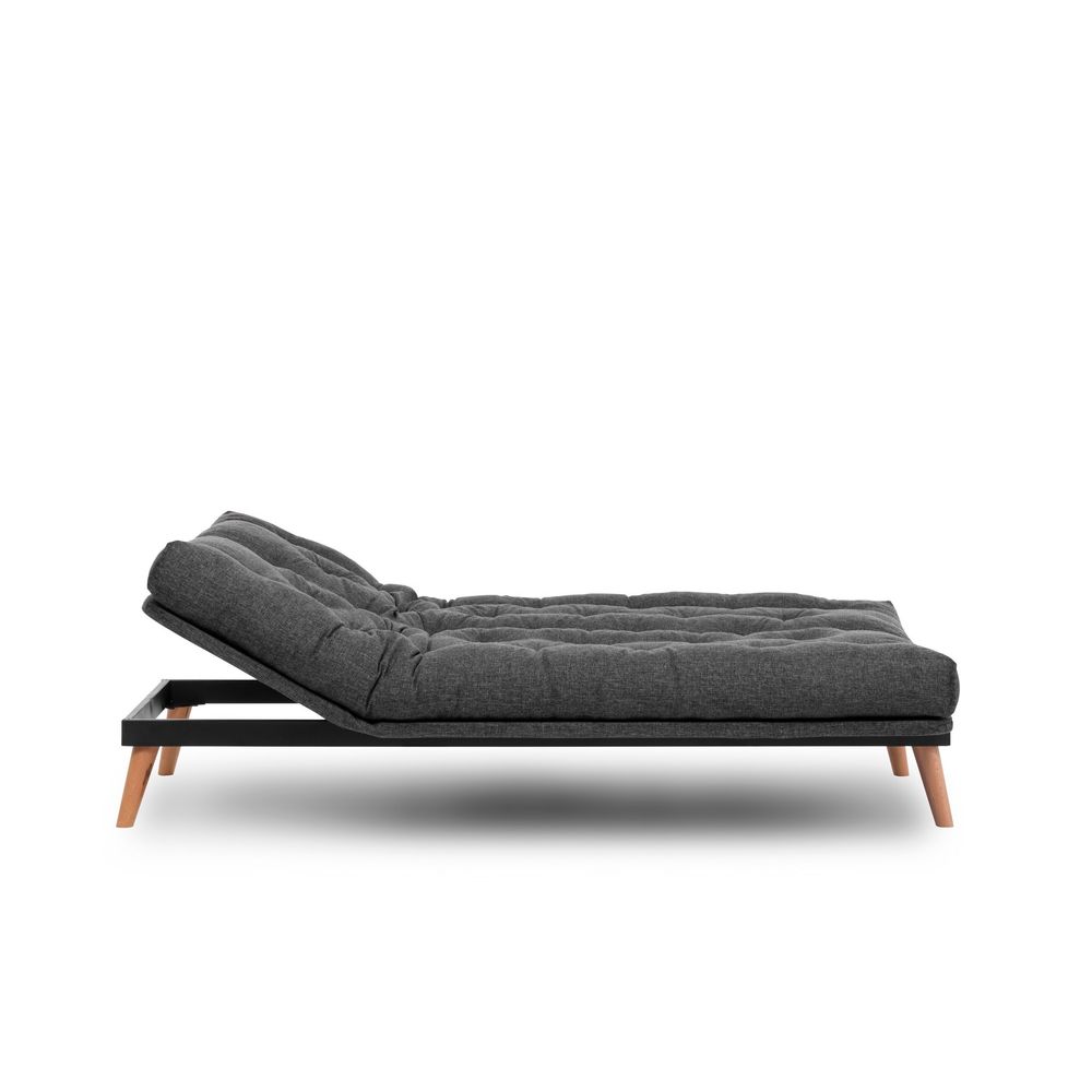Saki - Tamno Siva Troosjedna Sofa na Razvlačenje slika 11