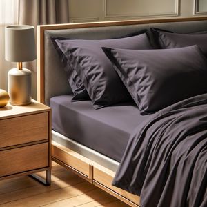 Ranforce super king fitted sheet (FR) (IT) (ES) (DE) Tonne Grise - 70, colour: dark grey