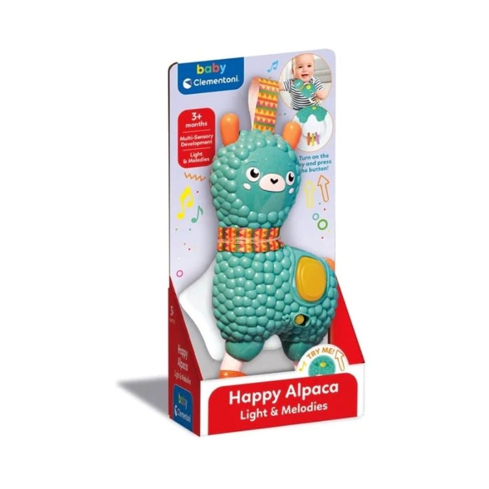Clementoni CL17505 Baby Zvečka sa svijetlom i zvukom Happy Alpaca slika 1
