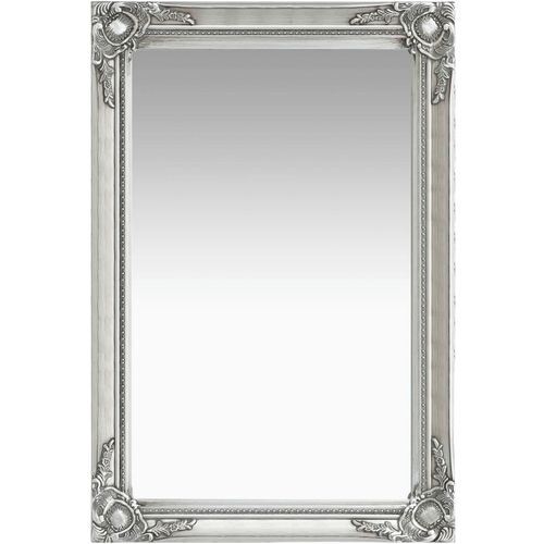 Zidno ogledalo u baroknom stilu 60 x 40 cm srebrno slika 3