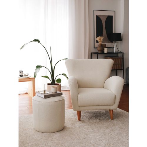 Teddy - White White Wing Chair slika 1