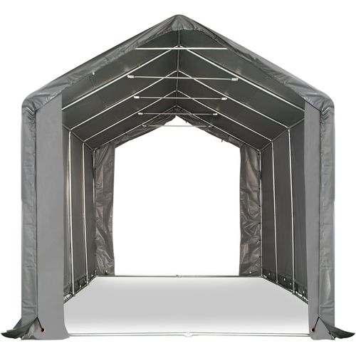 Skladišni šator od PVC-a 4 x 8 m sivi slika 42
