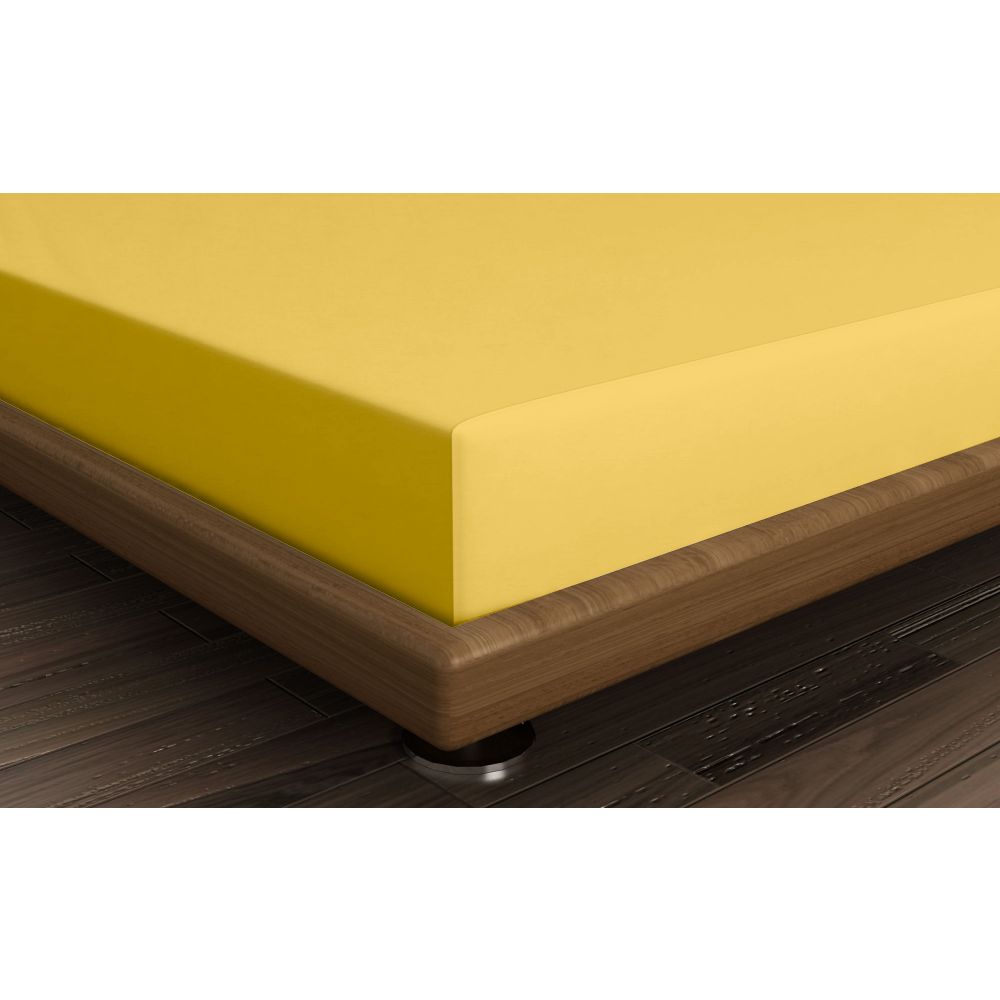 Ranforce Super King Fitted Sheet - Tamno Žuta slika 2