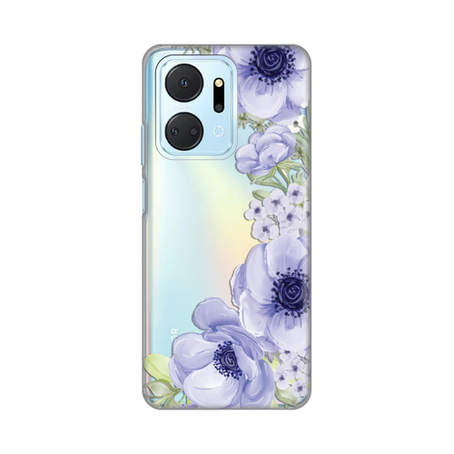 Torbica Silikonska Print Skin za Honor X7a Blue Roses slika 1