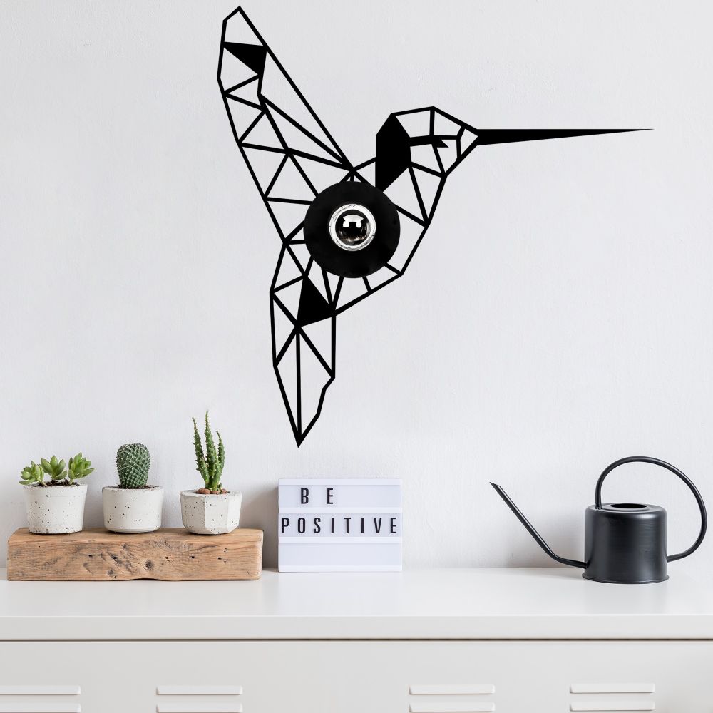 W-053 Crna Zidna Lampa slika 7