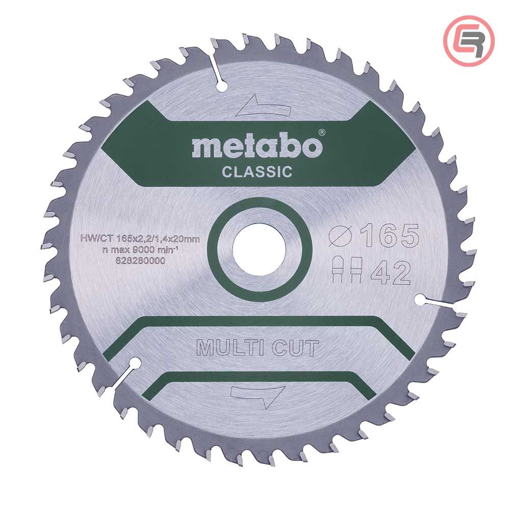 Metabo List Kružne Pile 165 × 2,2 / 1,4 × 20 / Z = 42 Multi Cut Classic – 628280000 slika 1
