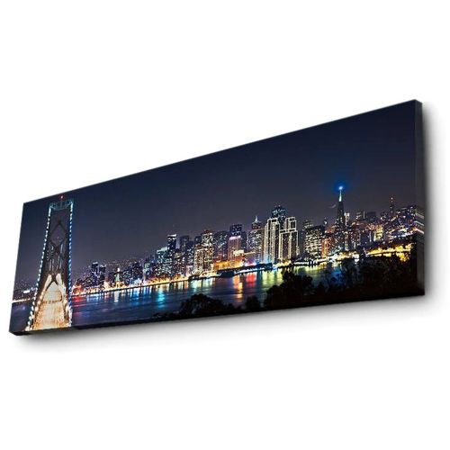 Wallity Slika dekorativna na platnu s LED rasvjetom, 3090İACT-37 slika 6