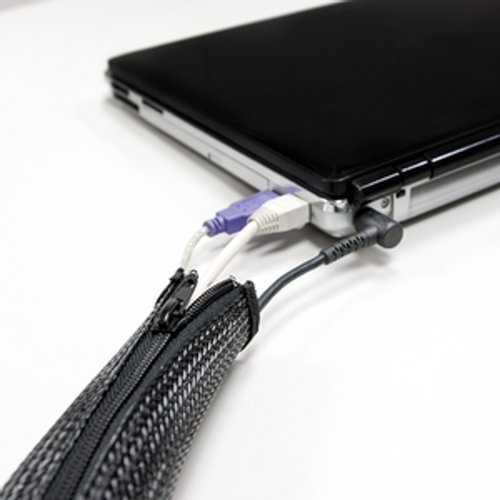 LogiLink fleksibilna zaštita za kablove sa rajfešlusom 1m x 30mm crna slika 2
