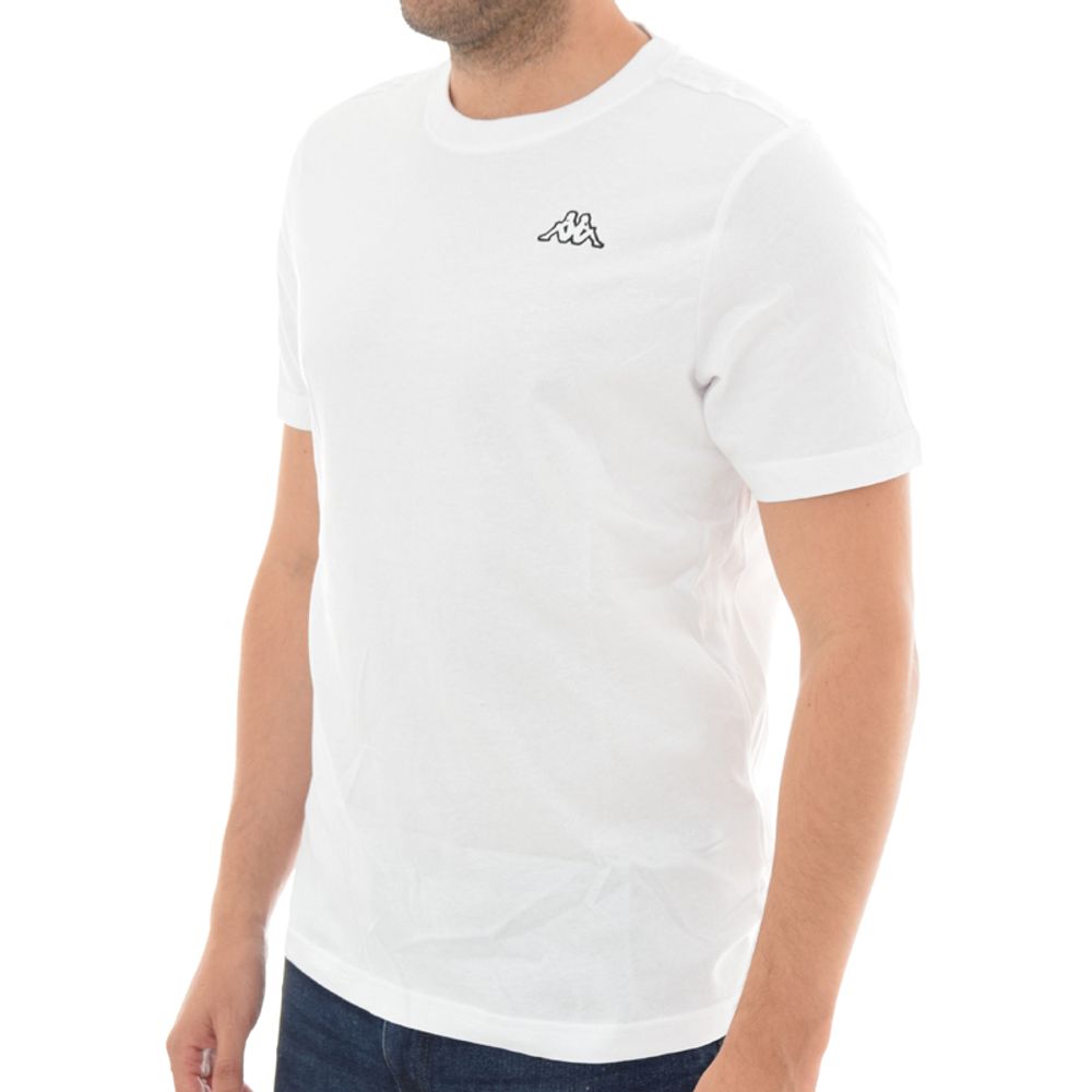 Kappa Majica kratki rukav Logo Cafers Slim, Bijela slika 6