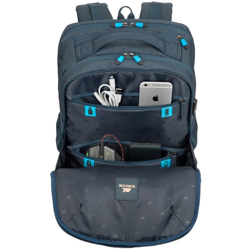 Ruksak RivaCase 17.3" Borneo 7861 Dark Blue Gaming backpack slika 13