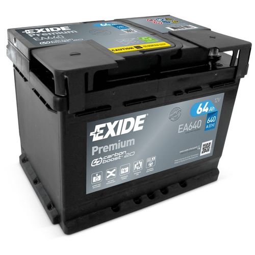 Akumulator EXIDE Premium Carbon 12 V 64 Ah +D slika 1