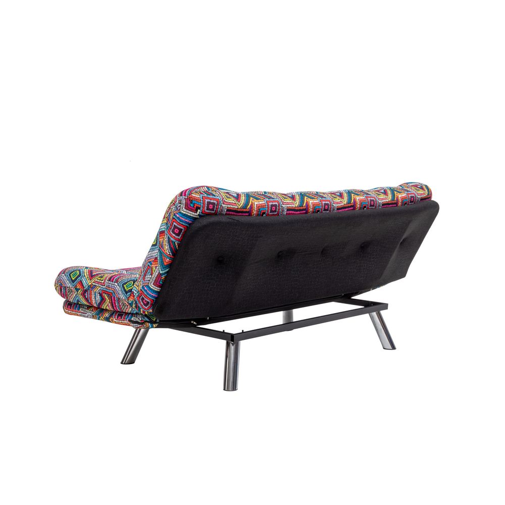 Misa Small Sofabed - Višebojni Patchwork Trosjed koji se pretvara u krevet slika 7