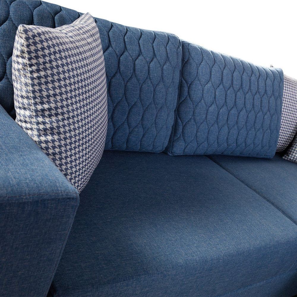 Ugaona Sofa Loft - Plava slika 5