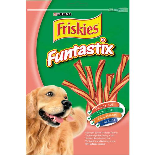 Friskies FanTastix, poslastica za pse s okusom sira i slanine, 175 g  slika 1