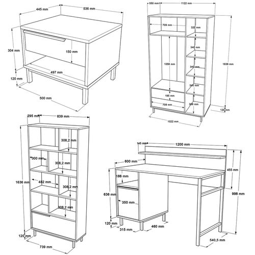 ON26-SU Oak Young Room Set slika 8