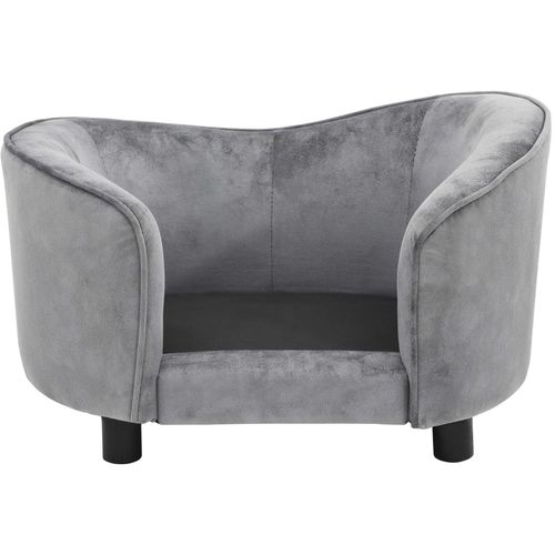 Sofa za pse siva 69 x 49 x 40 cm plišana slika 16