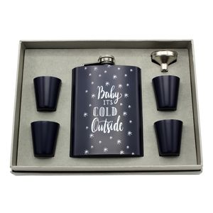 Poklon set Baby it's cold outside ploska 240 ml, 4x čašice, lijevak, model: 913-1368