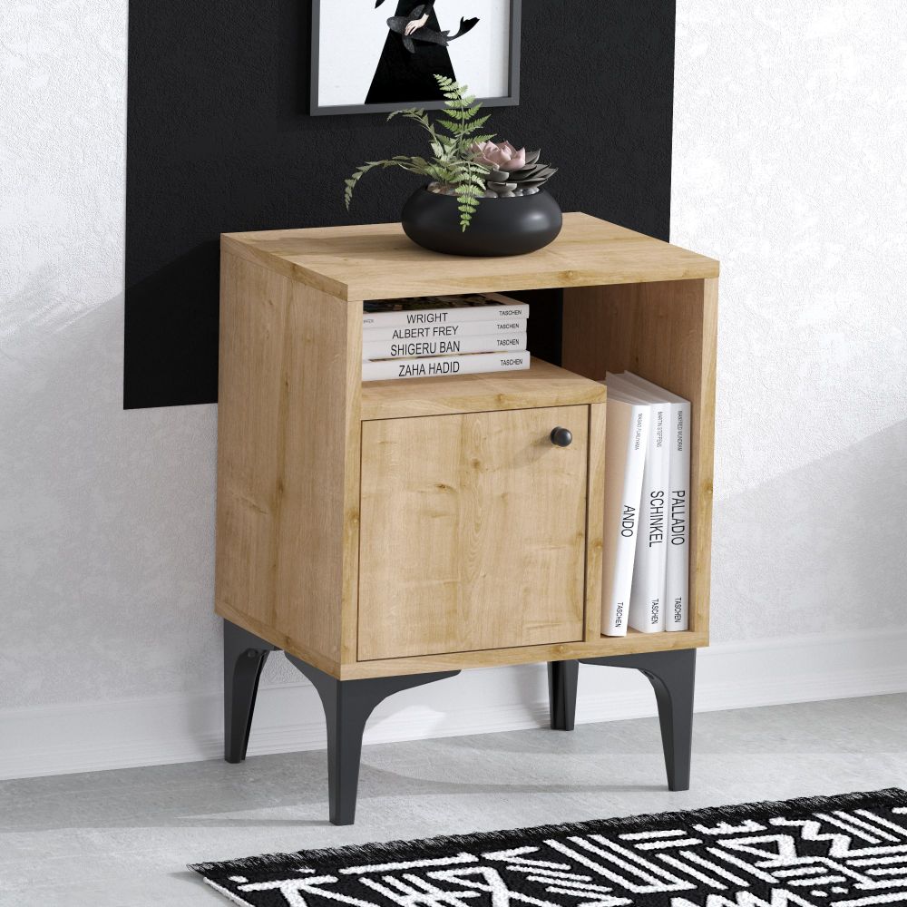 Nuno Sapphire Oak Noćni Ormarić slika 4
