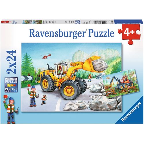 Ravensburger Puzzle rad na cesti i u šumi 2x24kom slika 1