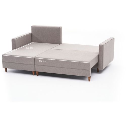 Atelier Del Sofa Kutna garnitura na razvlačenje AYDAM lijeva, krem, Aydam Left - Cream slika 8