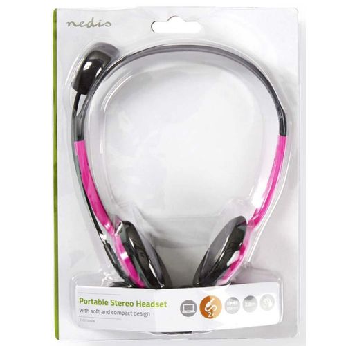 CHST100PK Stereo slusalice sa mikrofonom 2x3,5mm Pink slika 4