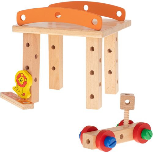 DIY stolica edukativni set za gradnju drvenih blokova 49 elemenata slika 6