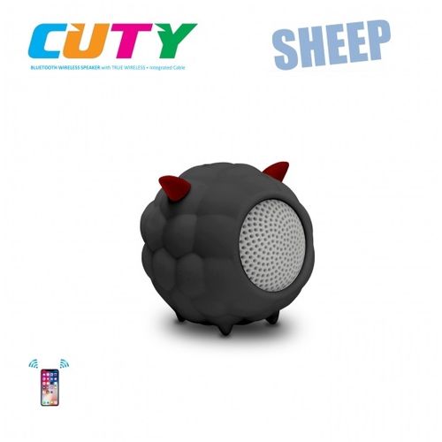 iDance zvučnik Bluetooth, gumirano kućište, ugrađeni punjač, crni CUTY SHEEP slika 1