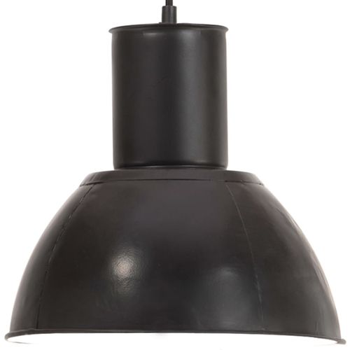 Viseća svjetiljka 25 W crna okrugla 28,5 cm E27 slika 30
