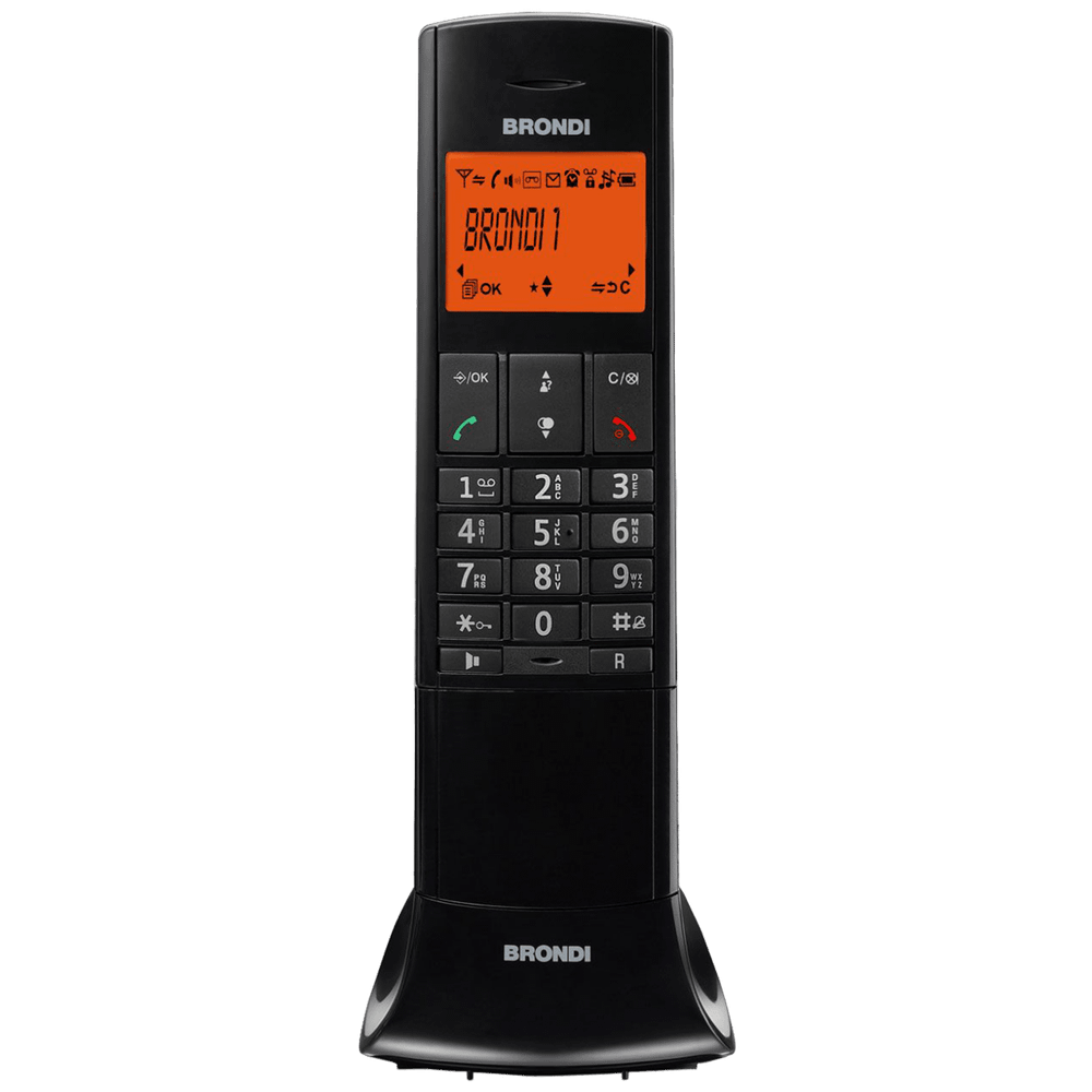 Brondi Telefon bežični - Lemure, Black slika 1