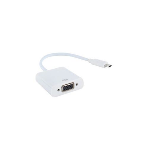 Adapter E-Green USB 3.1 tip C (M)-VGA (F) beli slika 1