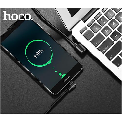 hoco. USB kabel za smartphone, USB type C, 90°, 1.2 met., crna - U37 Long Roam, USB type C, BK slika 5