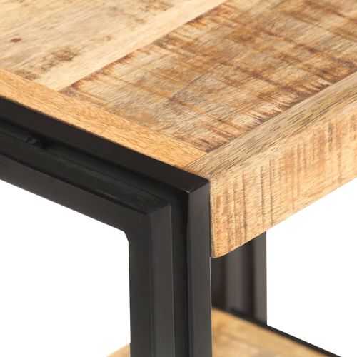 Bočni stolić 40 x 30 x 40 cm od grubog drva manga slika 4
