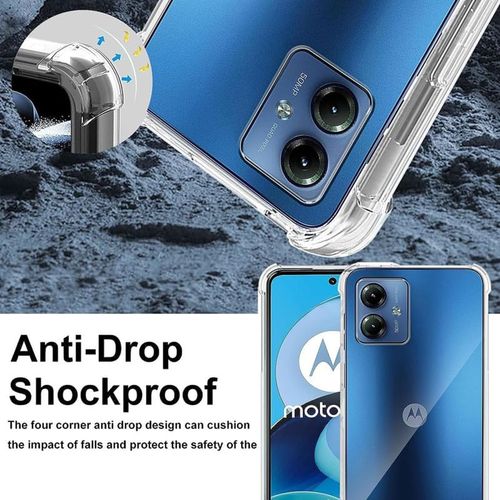 Techsuit Shockproof Clear Silicone prozirna maskica otporna na udarce za Motorola Moto G54 slika 4