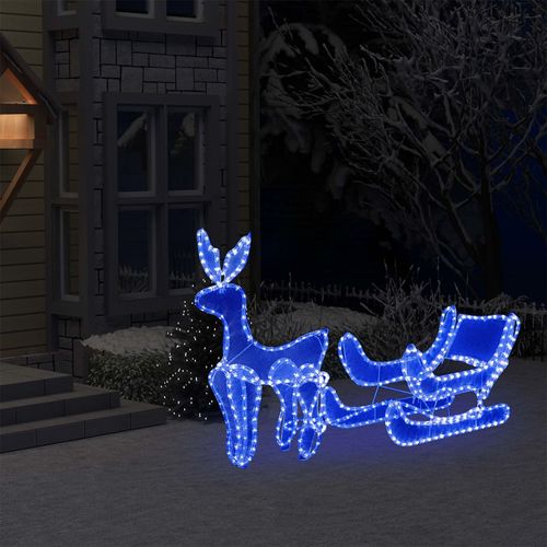 Božićna rasvjeta sob i sanjke s mrežom i 432 LED žarulje slika 1