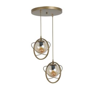Nepal 2 Li Tepsili Eskitme Bal Camlı Sarkıt Antique Luster