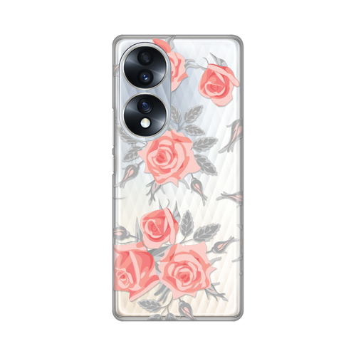 Torbica Silikonska Print Skin za Huawei Honor 70 Elegant Roses slika 1